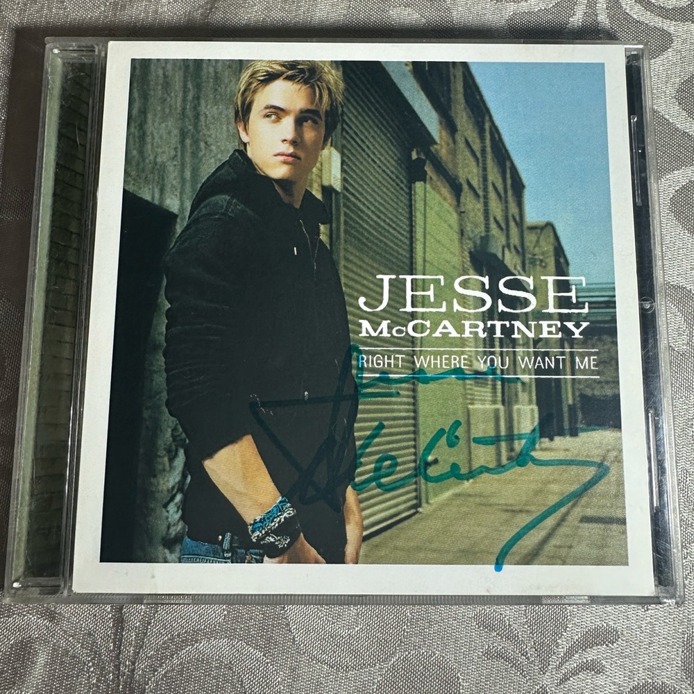 jesse mccartney signed cd